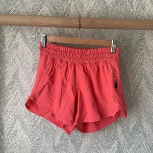 Lululemon pink workout shorts